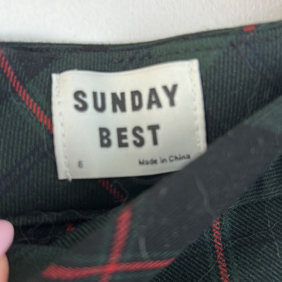 Aritzia Sunday Best pleated plaid skirt, size S - Picture 3 of 5